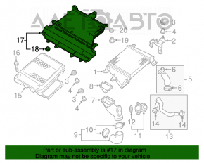 Admisia de aer pentru intercooler Mazda3 MPS 09-13