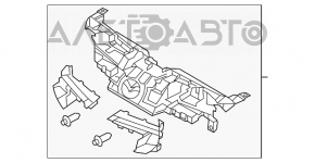 Amplificatorul de plastic al barei frontale Mazda3 MPS 09-13