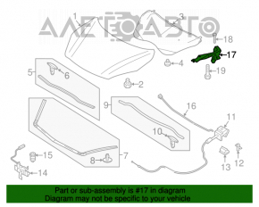 Петля капота правая Mazda3 MPS 09-13