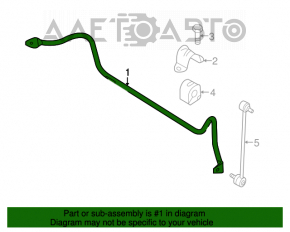 Stabilizatorul frontal Mazda3 MPS 09-13