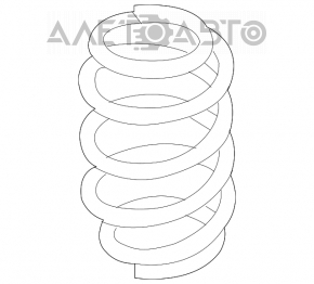 Arcul elicoidal frontal stânga Mazda3 MPS 09-13