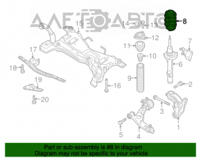 Arcul de suspensie din față dreapta Mazda3 MPS 09-13