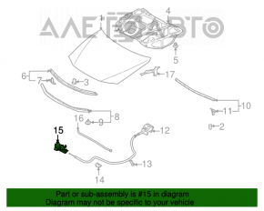 Замок капота Mazda6 03-08