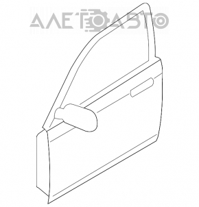 Ușa goală din față, stânga, pentru Mazda6 09-13.