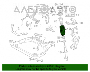 Пружина передняя правая Mazda6 09-13