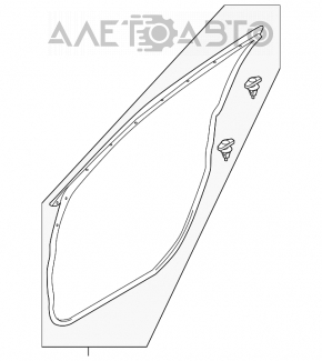 Уплотнитель двери передней правой Mazda CX-5 13-16