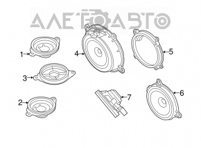 Динамик дверной передний правый Mazda CX-5 13-16