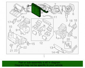 Evaporator Mazda CX-5 13-16 cu senzor de temperatură