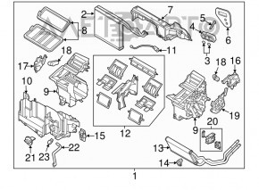 Evaporator Mazda CX-5 13-16 cu senzor de temperatură