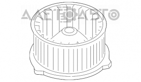 Motorul ventilatorului de încălzire Mazda CX-5 13-16