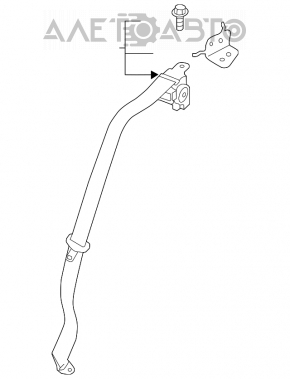 Centura de siguranță spate stânga Mazda CX-5 13-16, neagră