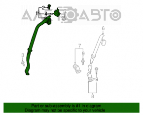 Centura de siguranță spate stânga Mazda CX-5 13-16, neagră