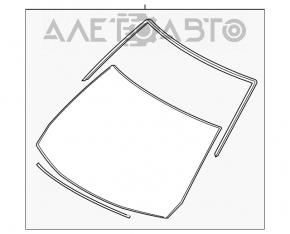 Лобовое стекло Mazda CX-5 13-15 PILKINGTON, песок