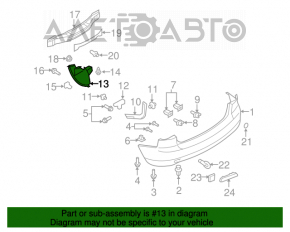 Protecție bara spate stânga Mazda CX-7 06-09