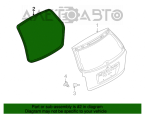 Garnitura de cauciuc pentru ușa portbagajului Mazda CX-7 06-09