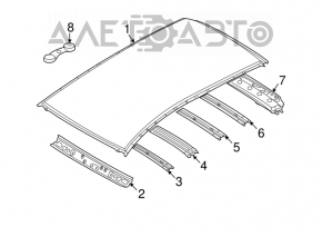 Acoperiș metalic pentru Mazda CX-7 06-09