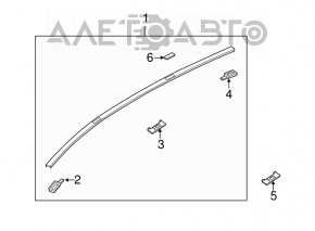 Capota stângă a plafonului Mazda CX-7 06-09