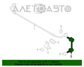 Bara de stabilizare spate stânga Mazda CX-7 06-09 nouă OEM originală