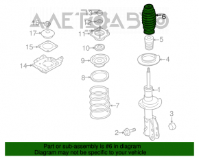 Пыльник амортизатора перед Mazda CX-7 06-09