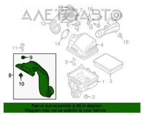 Воздухоприемник Mazda CX-9 16-