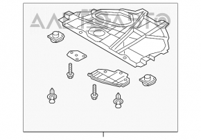 Защита двигателя Mazda CX-9 16- AWD