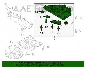 Protecția motorului Mazda CX-9 16- AWD