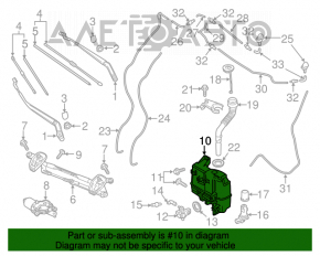 Бачок омывателя Mazda CX-9 16- без горловины и датчика