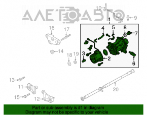 Diferențialul spate reductor Mazda CX-9 16-