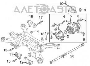 Diferențialul spate reductor Mazda CX-9 16-