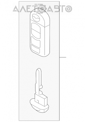 Ключ Mazda CX-9 16- smart