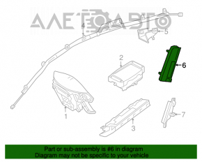 Airbagul scaunului drept al Mercedes GLA 14-20