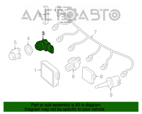 Senzor de parcare frontal pentru Mercedes GLA 15-20