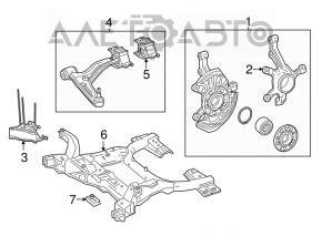 Подрамник передний Mercedes GLA 14-20