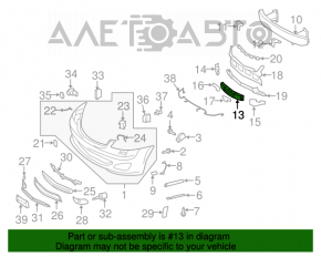 Абсорбер переднего бампера Mercedes W221 06-13