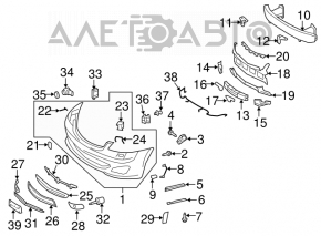 Absorbantul de bara fata pentru Mercedes W221 06-13