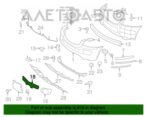 Grila inferioară a bara față Mercedes X164 GL