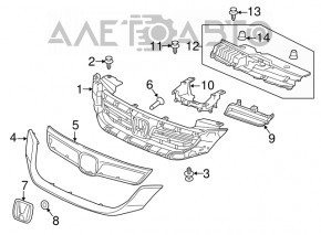 Накладка телевизора Honda Accord 13-15 hybrid