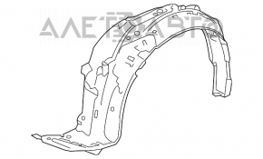 Bara de protecție față dreapta Honda Accord 13-17 hibrid.