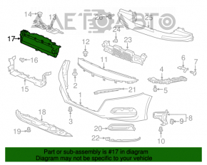 Grila radiatorului centrala pentru Honda Accord 18-22 1.5T 2.0T