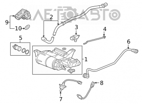 Canistra cu absorbant de cărbune pentru Honda Civic X FC 16-21 1.5T