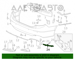 Reflector spate dreapta Honda Accord 18-22