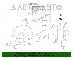 Suport aripa spate stanga superioara Honda Accord 18-22