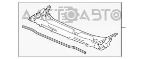 Решетка дворников пластик Honda Accord 18-22 трещина