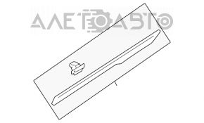 Capac usa inferioara spate stanga Hyundai Sonata 11-15 crom hibrid