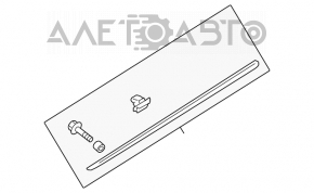 Capac usa fata stanga inferioara Hyundai Sonata 11-15 crom, suport rupt.