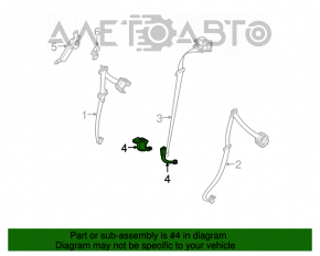 Tensorul curelei din spate dreapta pentru Infiniti FX35 FX45 03-08