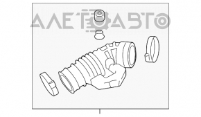 Воздуховод на коллектор левый Infiniti G25 G35 4d 06-14