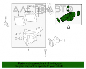 Conducta de aer la colectorul stâng Infiniti G25 G35 4d 06-14