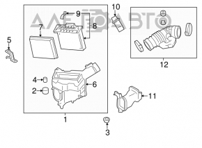 Воздуховод на коллектор левый Infiniti G25 G35 4d 06-14