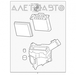 Corpul filtrului de aer dreapta Infiniti G25 G35 4d 06-14 fără capacul lateral